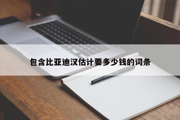 包含比亚迪汉估计要多少钱的词条