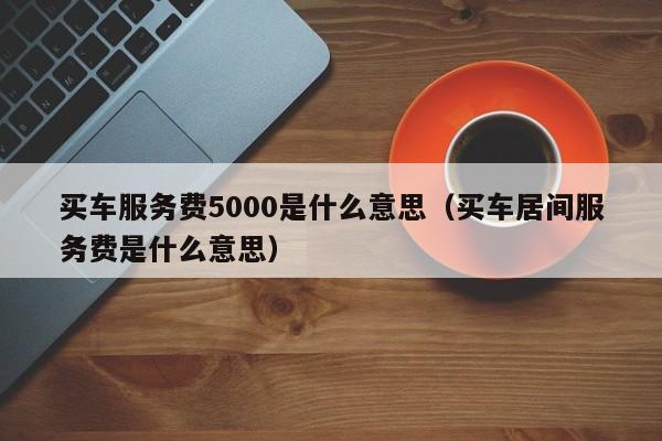 买车服务费5000是什么意思（买车居间服务费是什么意思）