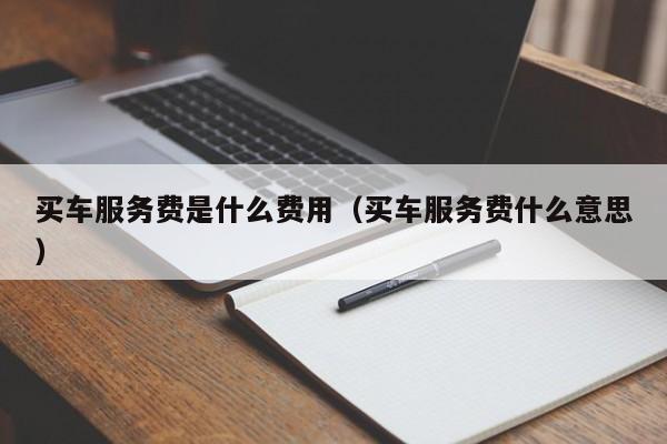 买车服务费是什么费用（买车服务费什么意思）